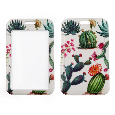 LX1131 Plant Cactus Snur pentru telefon din piele pentru breloc Suport card de identitate pandantiv USB Curea pentru gât Snur pentru telefon Accesorii