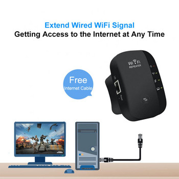 RYRA Long Range WiFi Repeater WiFi Extender Ενισχυτής 300Mbps WiFi Booster Signal 802.11N Wi-Fi Repeater Access Point