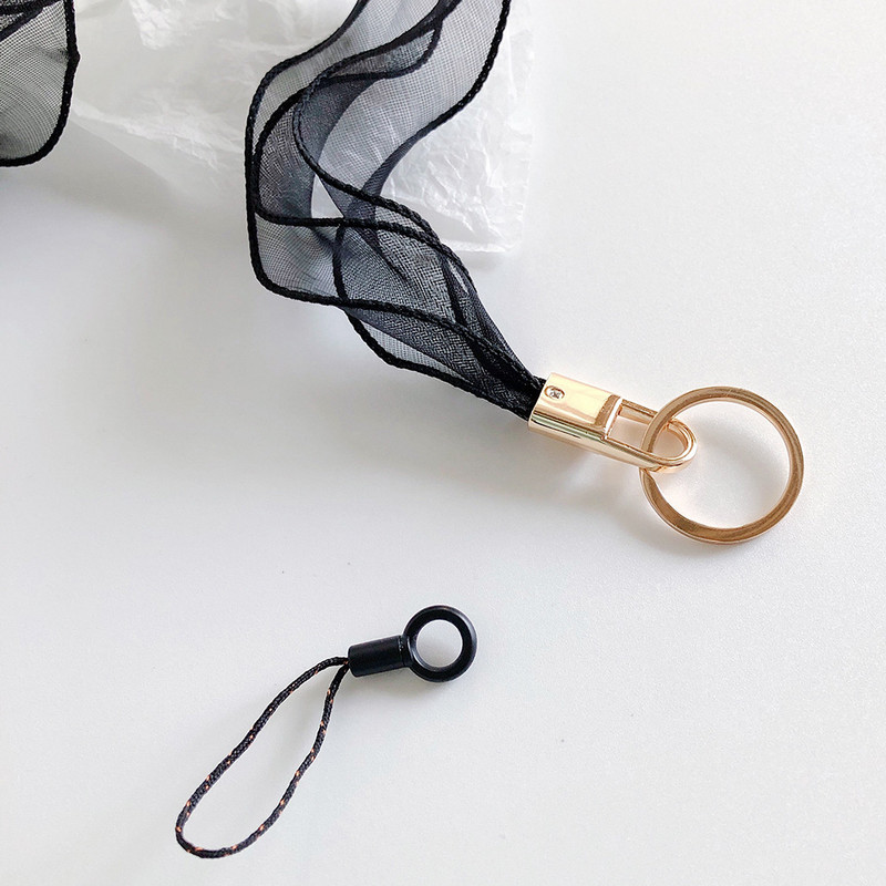 Jednostavan čipkasti stil čiste boje remen za oko vrata za ključeve ID iskaznica teretana USB remen za mobilni telefon DIY konop za vješanje Lariat konopac