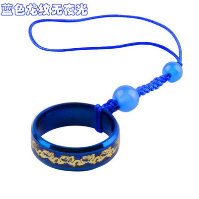 Snur pentru telefon mobil Cataramă inel din oțel titan Inel metalic Stil chinezesc Personalitate scurtă Lanț creativ Snur feminin