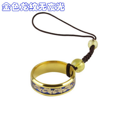 Snur pentru telefon mobil Cataramă inel din oțel titan Inel metalic Stil chinezesc Personalitate scurtă Lanț creativ Snur feminin
