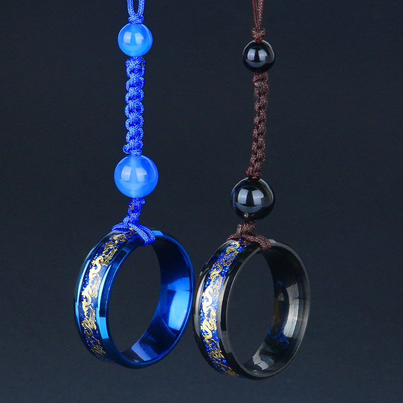 Prsten za uže za mobitel Kopča Metalni prsten od titanijskog čelika Kineski stil Kratka osobnost Kreativni lanac Ženski uže