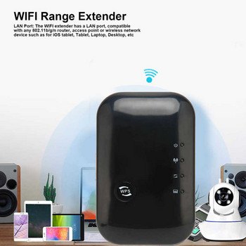 Wifi Extender 360 μοιρών Ασύρματη κάλυψη 300Mbp 2,4Ghz LAN Θύρα 2 Λειτουργίες Plug Design Repeater WIFI για Laptop 100-240V