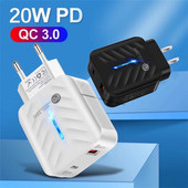 Încărcător USB 20W PD QC Încărcător rapid pentru telefon pentru iPhone 13 pro max 12 11 Pro Max X Xs Xr 7 AirPods iPad Huawei Xiaomi LG Samsung