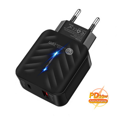 Încărcător USB 20W PD QC Încărcător rapid pentru telefon pentru iPhone 13 pro max 12 11 Pro Max X Xs Xr 7 AirPods iPad Huawei Xiaomi LG Samsung