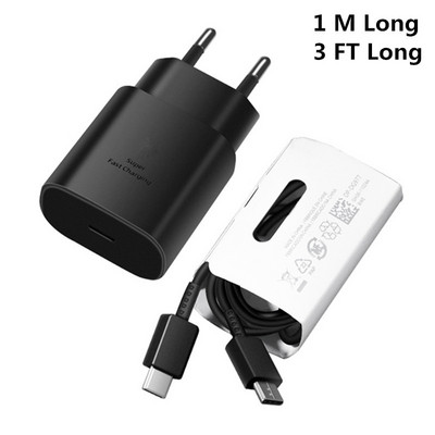 Γρήγορη φόρτιση 25W PD Super γρήγορη φόρτιση για Samsung Galaxy S22 S21 S20 FE S10 Note 20 10 A12 A52 A53 Φορτιστής τηλεφώνου 5G Carregador
