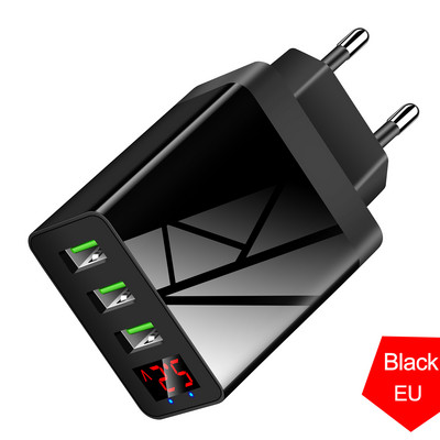 Încărcător USB 5V 3.1A pentru tableta Samsung S10 S9 3 Încărcare rapidă USB Afișaj digital Adaptor încărcător telefon de perete pentru încărcător iPhone