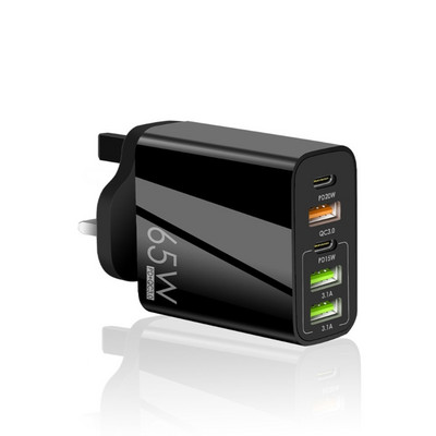Încărcător de telefon PD65W Adaptor de încărcare rapidă tip C USB PD mufă de încărcare rapidă AC100-240V 50-60Hz Bloc încărcător cu mai multe porturi