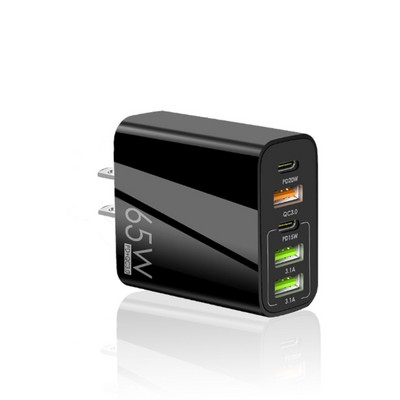 Încărcător de telefon PD65W Adaptor de încărcare rapidă tip C USB PD mufă de încărcare rapidă AC100-240V 50-60Hz Bloc încărcător cu mai multe porturi