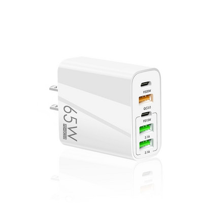 Încărcător de telefon PD65W Adaptor de încărcare rapidă tip C USB PD mufă de încărcare rapidă AC100-240V 50-60Hz Bloc încărcător cu mai multe porturi