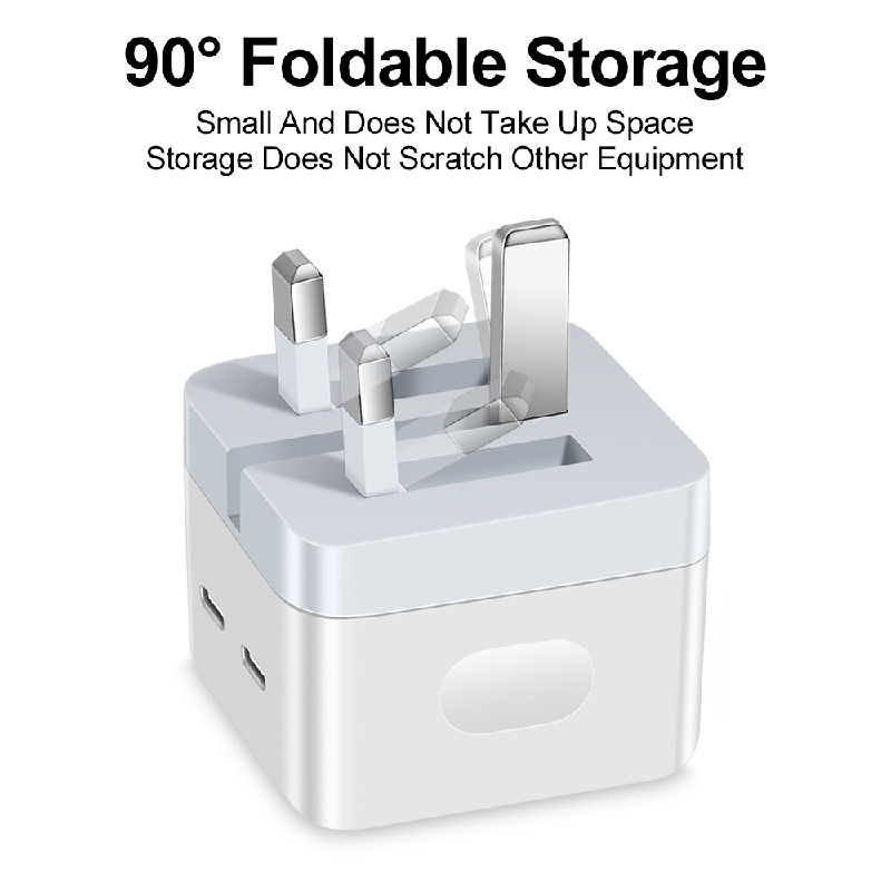 Încărcător USB USLION 40W PD USB tip C Încărcător pentru telefon USB cu două porturi Încărcare rapidă pentru iPhone 13 Xiaomi Samsung iPad Laptop Tablete