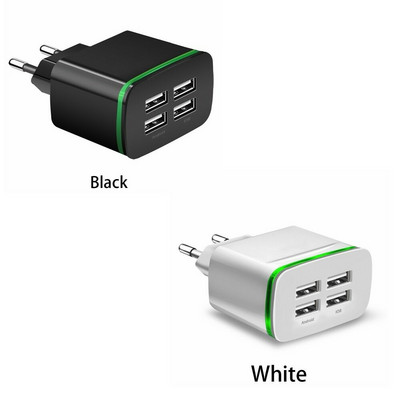 Încărcătoare de telefon USB cu 4 porturi Încărcător de perete 5V 4A pentru Iphone Ștefa UE Priză pentru telefon mobil Adaptor de încărcare pentru călătorie