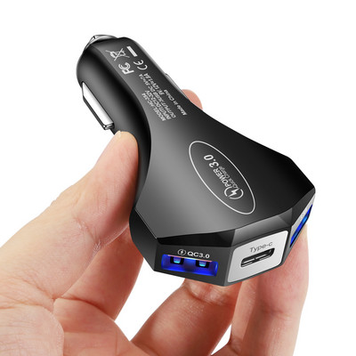 Încărcare mașină USB cu 3 porturi 48W rapidă 7A Mini încărcare rapidă pentru iPhone 13 12 Pro Adaptor încărcător pentru telefon mobil Xiaomi Huawei în mașină