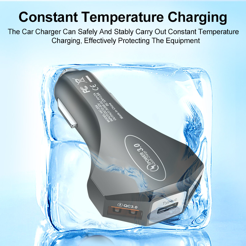 3 porta USB punjenje za auto 48W brzo 7A mini brzo punjenje za iPhone 13 12 Pro Xiaomi Huawei adapter za punjenje mobilnog telefona u automobilu