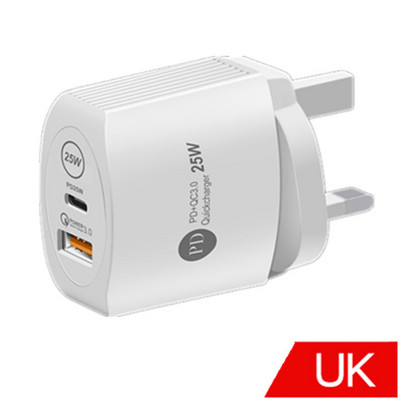 Încărcător USB C 25W Încărcător de încărcare rapidă 2 porturi Tip C Încărcător pentru telefon mobil Adaptor PD pentru Samsung Xiaomi iPhone Oneplus 10 pro
