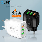 Încărcător USB Olaf QC3.0 Încărcare rapidă 3.0 Adaptor de încărcare rapidă pentru telefon mobil pentru iphone Samsung Încărcător de perete portabil universal