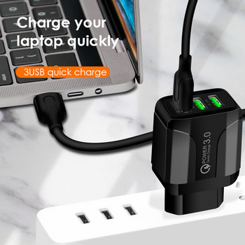 Olaf QC3.0 USB зарядно Quick Charge 3.0 Адаптер за бързо зареждане на мобилен телефон за iphone Samsung Универсално преносимо зарядно за стена
