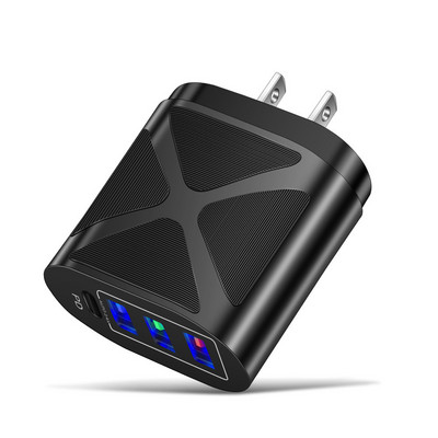 48W 3 porturi Încărcătoare USB + încărcător tip C PD Încărcare rapidă pentru iphone 13 12 Pro Huawei Xiaomi Adaptor încărcător telefon portabil