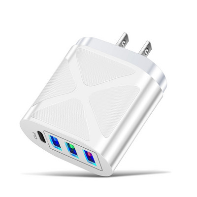 48W 3 porturi Încărcătoare USB + încărcător tip C PD Încărcare rapidă pentru iphone 13 12 Pro Huawei Xiaomi Adaptor încărcător telefon portabil