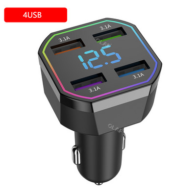 Încărcător auto USB PD 66W Adaptor pentru telefon USB tip C Încărcare rapidă pentru mașină pentru iPhone 13 Pro Xiaomi Huawei Samsung Încărcător rapid pentru mașină