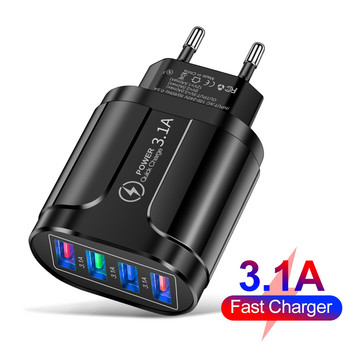 Quick Charge 3.0 For iPhone Charger Wall Fast Charging for Samsung S10 S9 S8 Plug Xiaomi Mi Huawei Chargers Mobile Phone Adapter