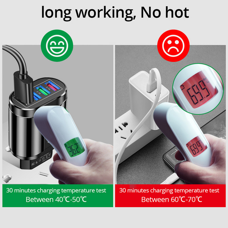 Quick Charge 3.0 For iPhone Charger Wall Fast Charging for Samsung S10 S9 S8 Plug Xiaomi Mi Huawei Chargers Mobile Phone Adapter