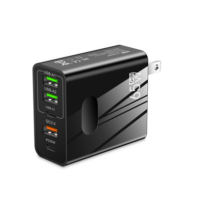 Încărcare rapidă 3.0 65W PD USB tip C încărcător pentru iPhone 14 13 12 Pro max 5 porturi Adaptor încărcător telefon pentru Samsung Xiaomi Huawei