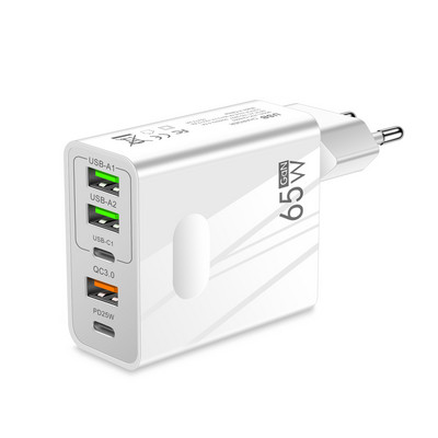 Încărcare rapidă 3.0 65W PD USB tip C încărcător pentru iPhone 14 13 12 Pro max 5 porturi Adaptor încărcător telefon pentru Samsung Xiaomi Huawei
