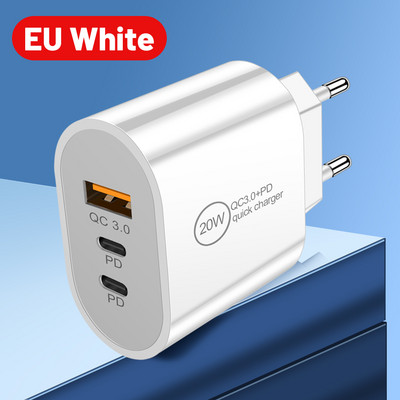 Încărcător rapid PD 20W Încărcător de perete Usb C pentru încărcător Xiaomi Samsung Telefon mobil pentru Iphone 12 13 14Pro QC 3.0 Adaptor pentru telefoane mobile