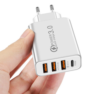 Încărcător USB PD 20W Încărcare rapidă QC 3.0 Adaptor pentru încărcător de perete telefon rapid pentru IPhone 13 12 Pro IPad Huawei Xiaomi Samsung