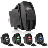 5V 3.1A Încărcător universal pentru mașină, rezistent la apă, porturi USB duale, adaptor automat, încărcător pentru telefon rezistent la praf pentru iphone Samsung Xiaomi Redmi