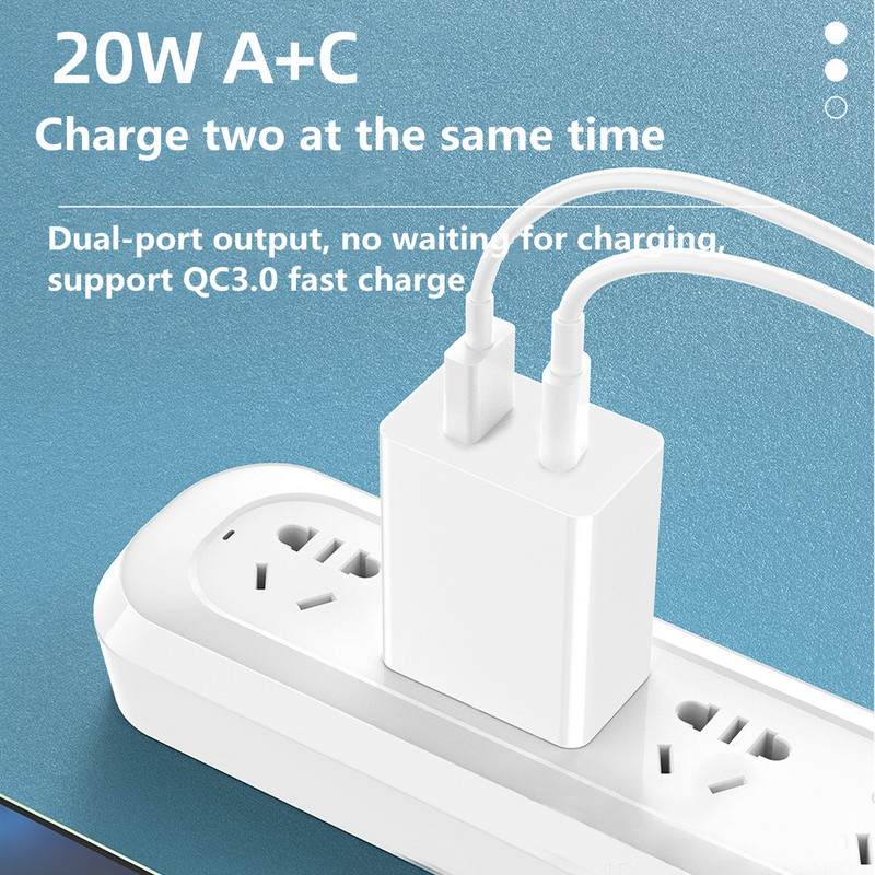 PD+Quick Charge 3.0 za iPhone punjač zidni brzo punjenje za Samsung S21 S20 utikač Xiaomi Huawei punjači za mobitele adapter