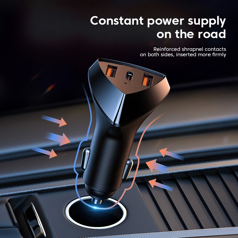 58W PD Charger Car Charger Quick Charger 4.0 QC3.0 Type C Προσαρμογέας τηλεφώνου αυτοκινήτου γρήγορης φόρτισης για iPhone 14 13 Pro Huawei Xiaomi Samsung