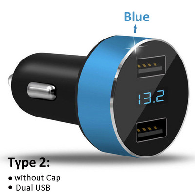 Priză brichetă auto Încărcător USB dublu pentru telefon mobil Adaptor priză universală cu încărcător de capac