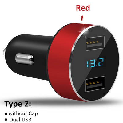 Priză brichetă auto Încărcător USB dublu pentru telefon mobil Adaptor priză universală cu încărcător de capac