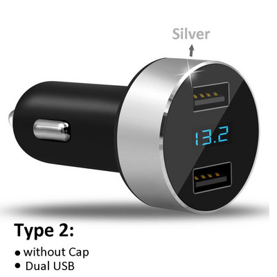 Priză brichetă auto Încărcător USB dublu pentru telefon mobil Adaptor priză universală cu încărcător de capac