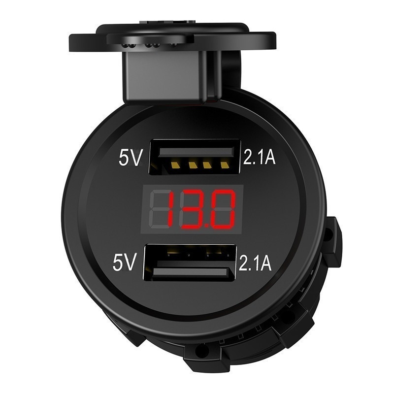 Υποδοχή αναπτήρα αυτοκινήτου Διπλός φορτιστής USB για κινητό τηλέφωνο Universal Socket Adapter με κάλυμμα φορτιστή