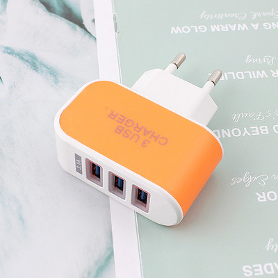 3 porturi 5V 2A Încărcător USB Adaptor de curent pentru telefon de perete de călătorie pentru iPhone 14 13 Xiaomi 12 Samsung Huawei Priza portabilă UE SUA