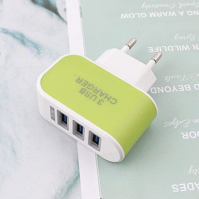 3 porturi 5V 2A Încărcător USB Adaptor de curent pentru telefon de perete de călătorie pentru iPhone 14 13 Xiaomi 12 Samsung Huawei Priza portabilă UE SUA