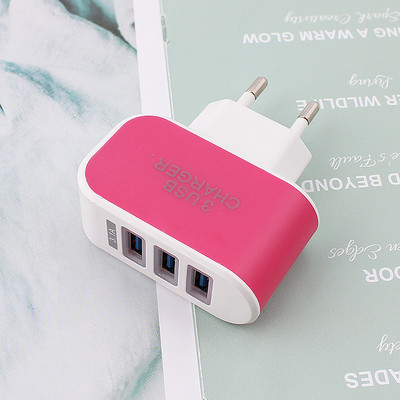 3 porturi 5V 2A Încărcător USB Adaptor de curent pentru telefon de perete de călătorie pentru iPhone 14 13 Xiaomi 12 Samsung Huawei Priza portabilă UE SUA