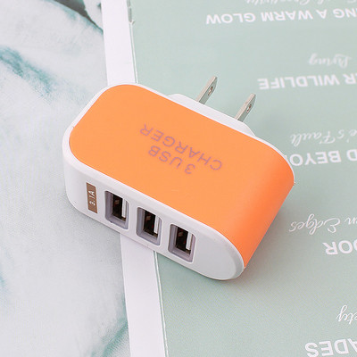 3 porturi 5V 2A Încărcător USB Adaptor de curent pentru telefon de perete de călătorie pentru iPhone 14 13 Xiaomi 12 Samsung Huawei Priza portabilă UE SUA