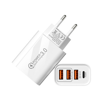 Tutew PD 20W USB Type-C зарядно устройство за iPhone 13 12 Pro Max Samsung 36W Fast Charge QC3.0 Type-C зарядно устройство Адаптер за зареждане на телефона