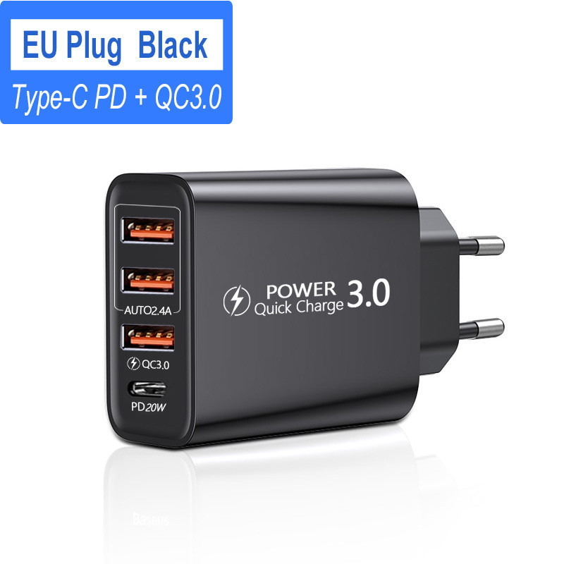 Tutew PD 20W USB Type-C punjač za iPhone 13 12 Pro Max Samsung 36W Fast Charge QC3.0 Type-C punjač Adapter za punjenje telefona