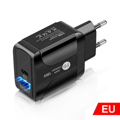 Adaptor încărcător USB PD 20W Încărcare rapidă 3.0 4.0 Tip C Încărcare rapidă Încărcătoare portabile pentru telefon pentru iPhone 12 tablete Huawei Xiaomi