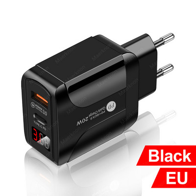 Adaptor încărcător USB PD 20W Încărcare rapidă 3.0 4.0 Tip C Încărcare rapidă Încărcătoare portabile pentru telefon pentru iPhone 12 tablete Huawei Xiaomi