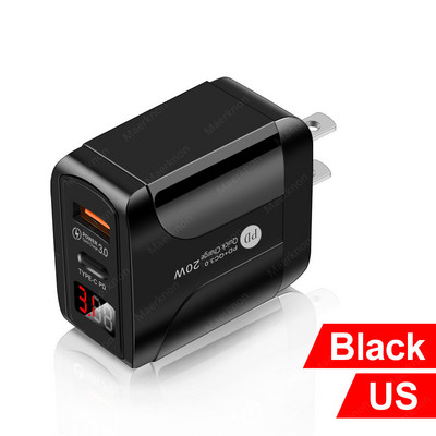Adaptor încărcător USB PD 20W Încărcare rapidă 3.0 4.0 Tip C Încărcare rapidă Încărcătoare portabile pentru telefon pentru iPhone 12 tablete Huawei Xiaomi