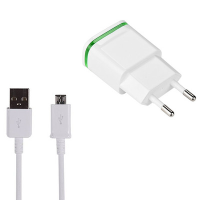 Adaptor pentru încărcător USB cu 2 porturi, mufă pentru lampă LED, încărcător HUB cu mai multe porturi + Cablu de încărcare micro usb pentru Xiaomi Redmi 3s 4x pro NOTE 4 4X
