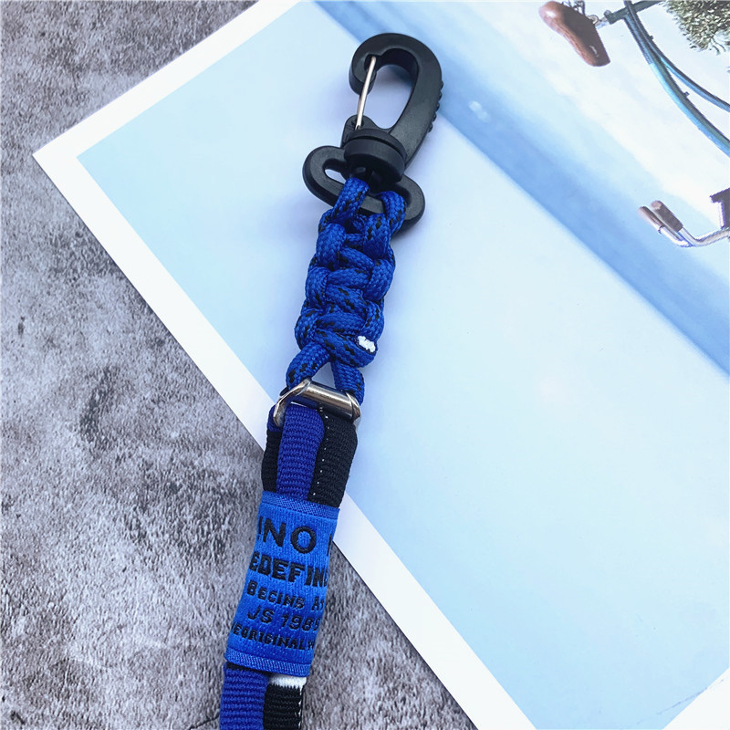 Χρώμα κορδόνι Landyard Nylon Τηλέφωνο Γούρι Χειροποίητο Χρώματα με αντίθεση Λουράκι τσάντας Αναβάθμιση Διακοσμητικό Παντελόνι ταινίες Αλυσίδα τηλεφώνου