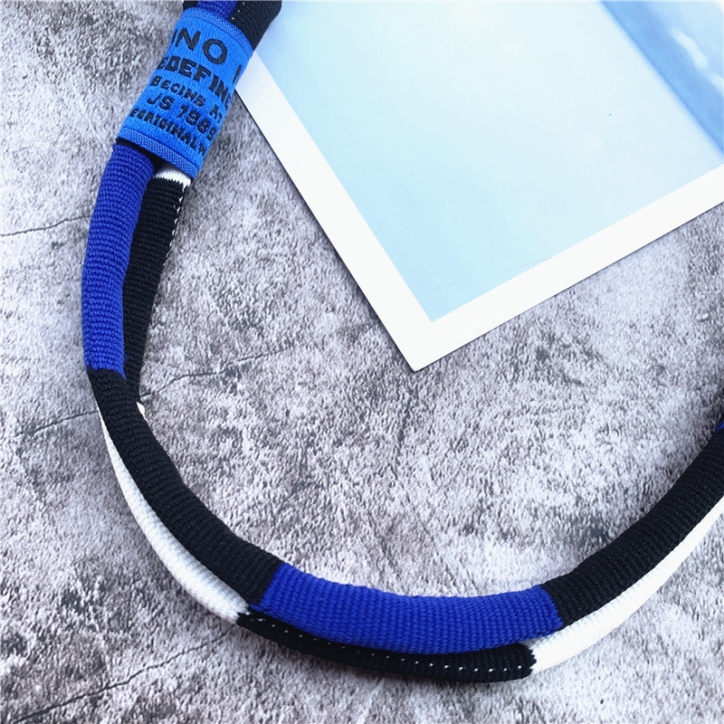 Χρώμα κορδόνι Landyard Nylon Τηλέφωνο Γούρι Χειροποίητο Χρώματα με αντίθεση Λουράκι τσάντας Αναβάθμιση Διακοσμητικό Παντελόνι ταινίες Αλυσίδα τηλεφώνου