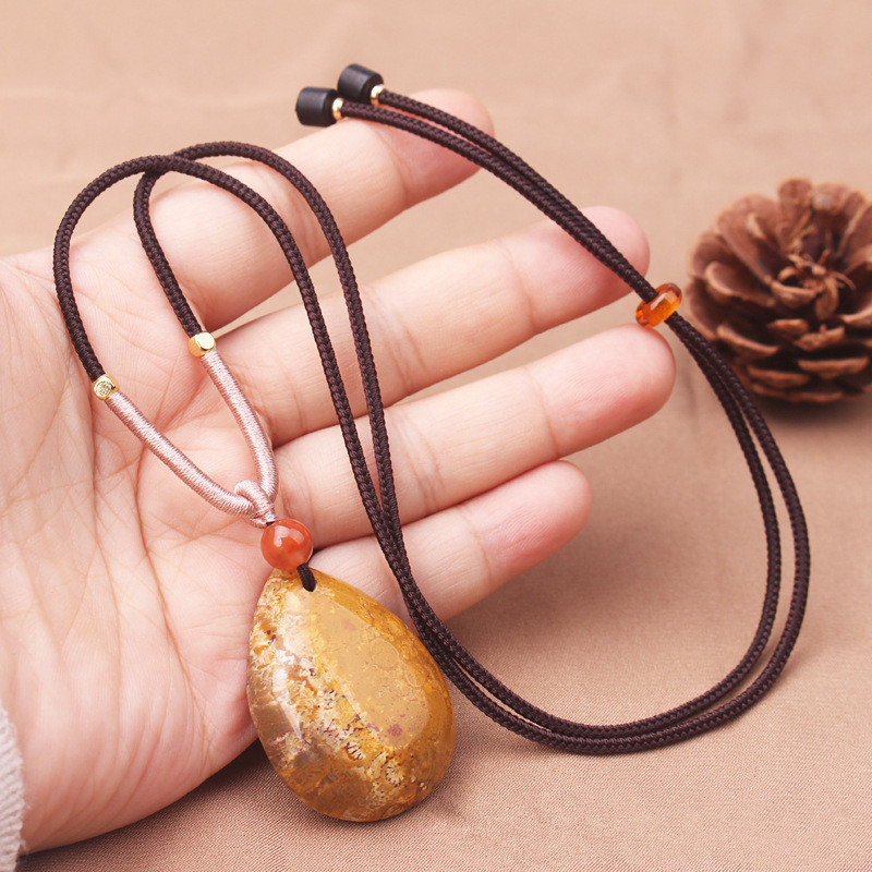 Χειροποίητο υφαντό κολιέ με σχοινί κρεμαστό σχοινί Κόκκινο σχοινί Κρεμαστό κορδόνι Κοσμήματα Δώρο μόδας Δημιουργικότητα DIY αξεσουάρ